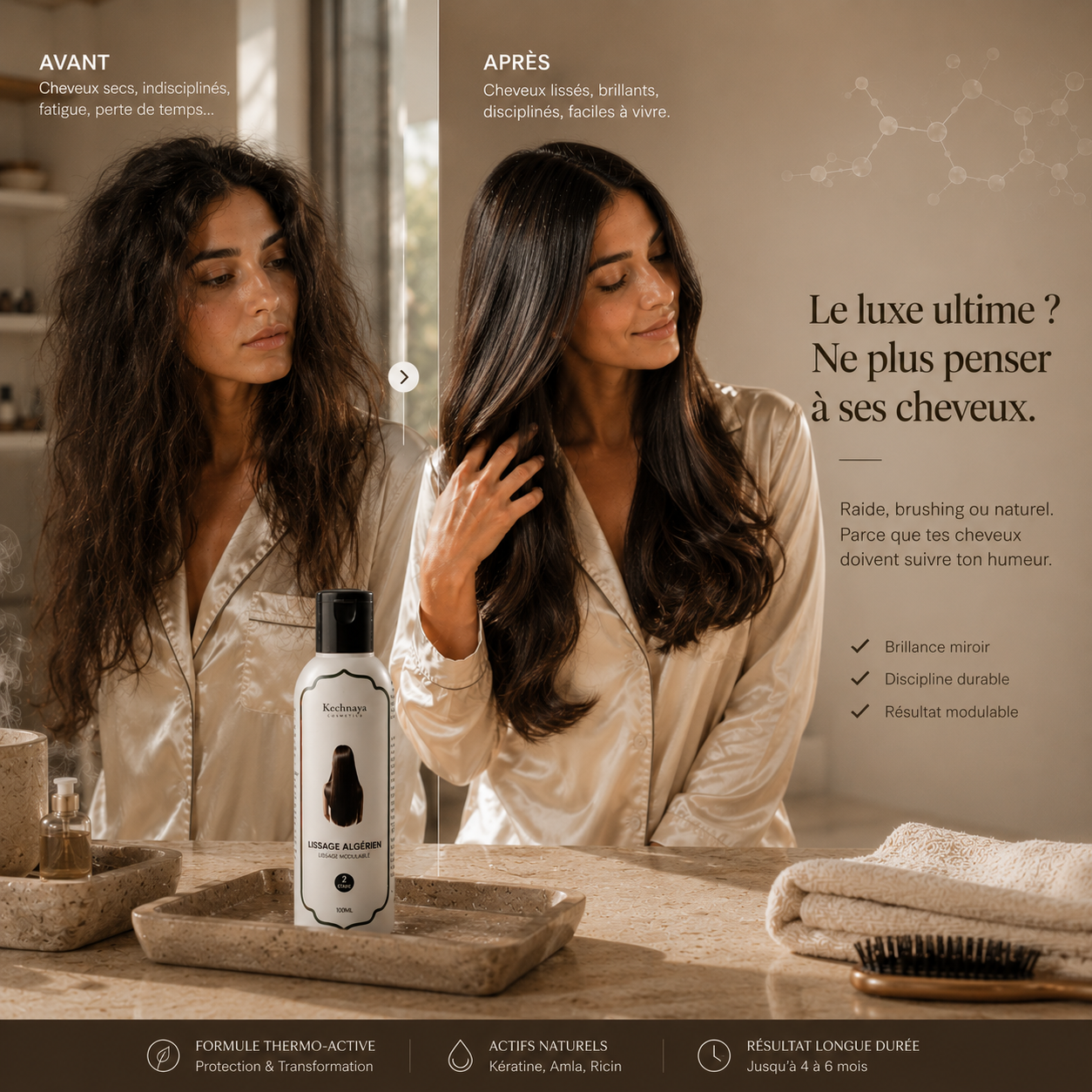 LISSAGE ALGERIEN - LISSAGE + SHAMPOOING POUR CHEVEUX NATURELS 🤍