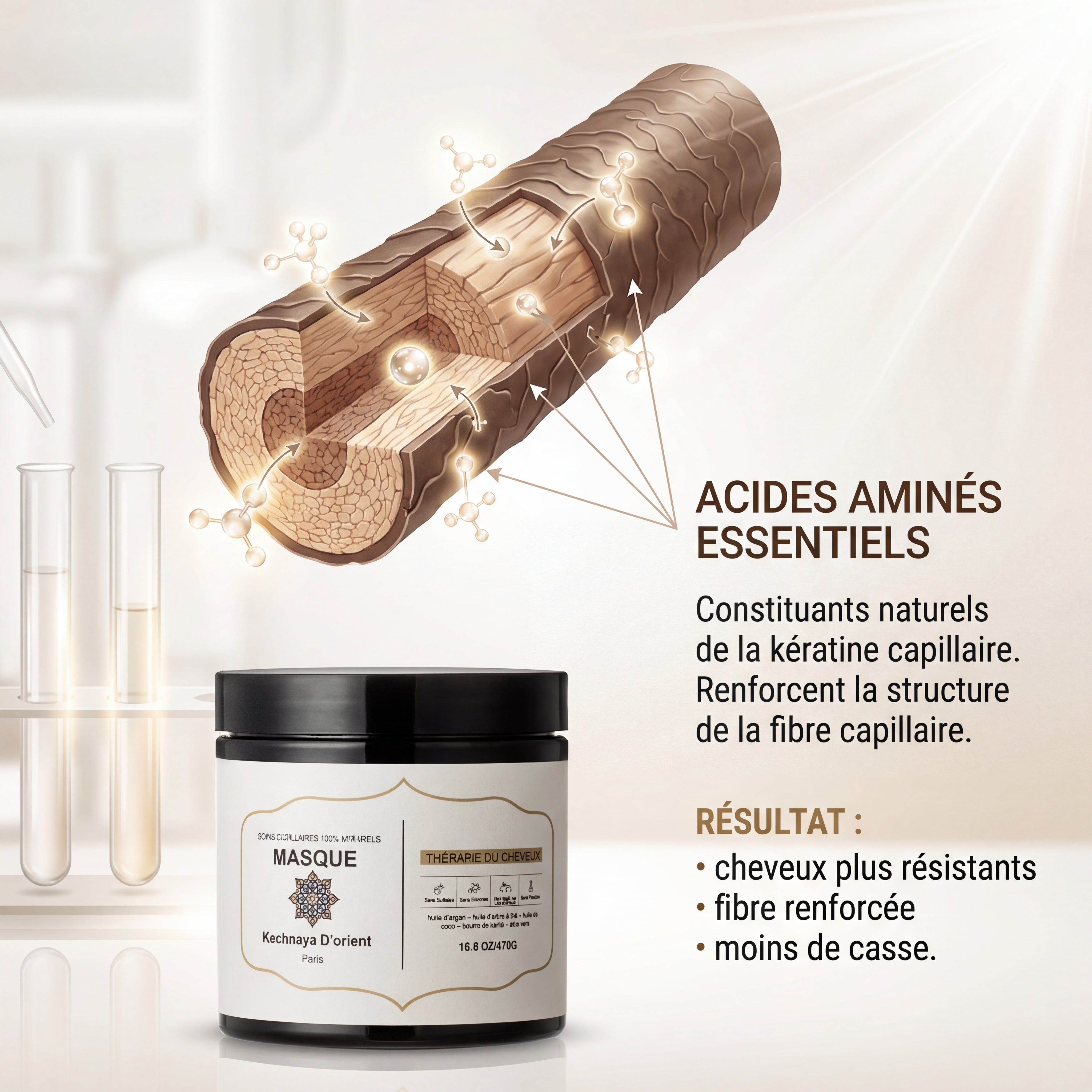 Masque Hair Thérapie – Réparation Intense aux Acides Aminés 500g